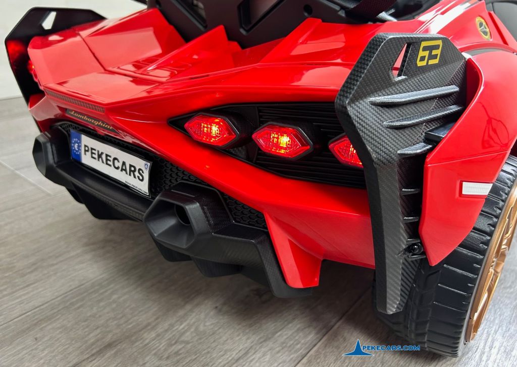 Lamborghini Sian 12V 2.4G Rojo faros traseros