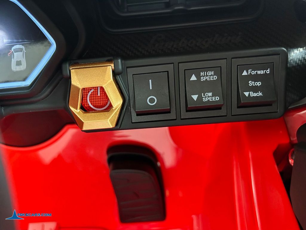 Lamborghini Sian 12V 2.4G Rojo salpicaderos