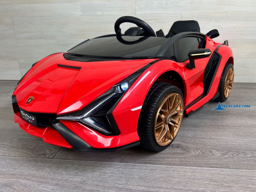 Lamborghini Sian 12V 2.4G Rojo perspectiva