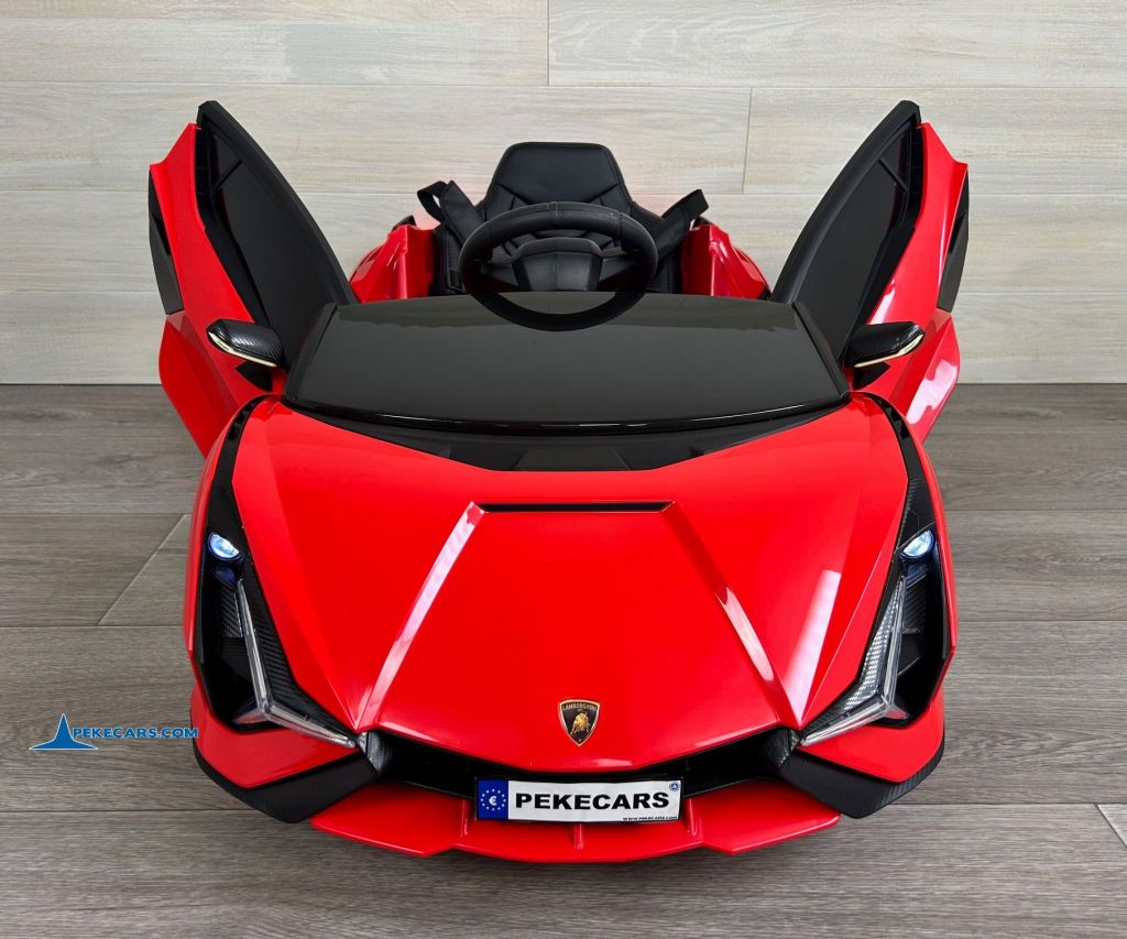 Lamborghini Sian 12V 2.4G Rojo puertas abiertas