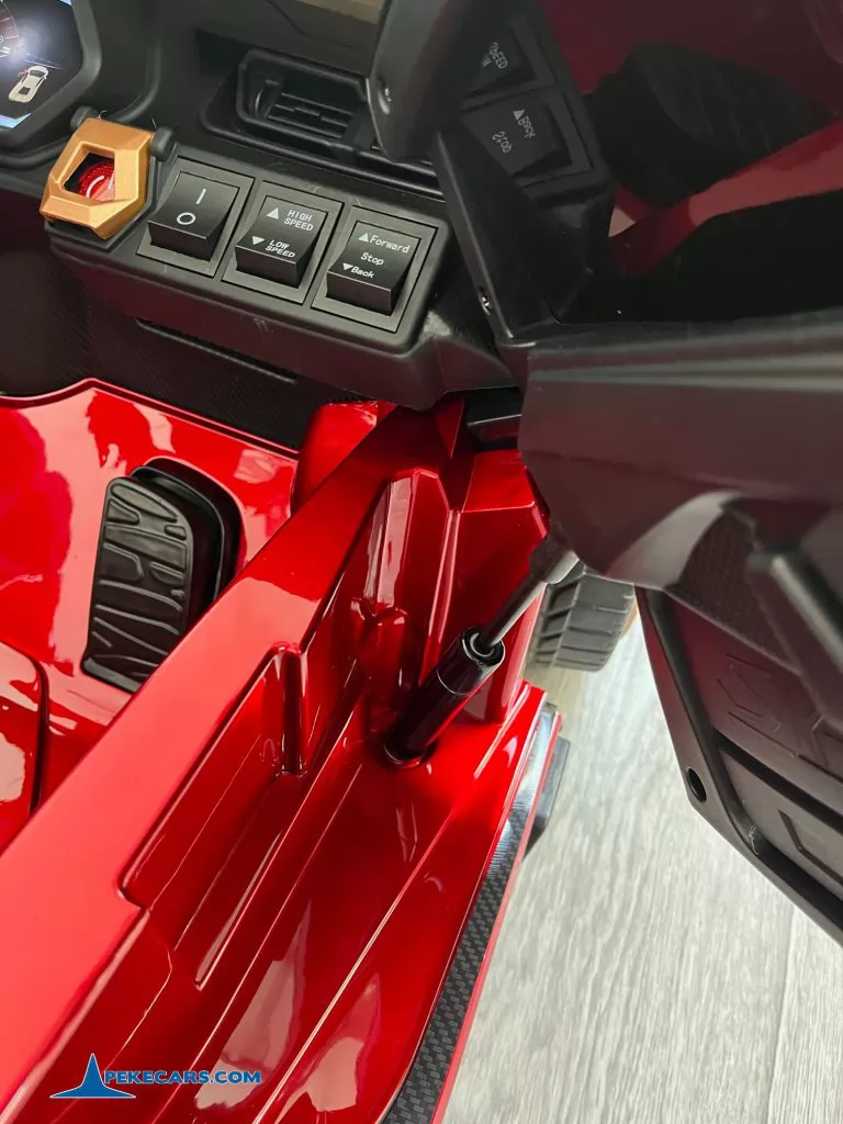 coches teledirigidos lamborghini sian 12v rojo vino