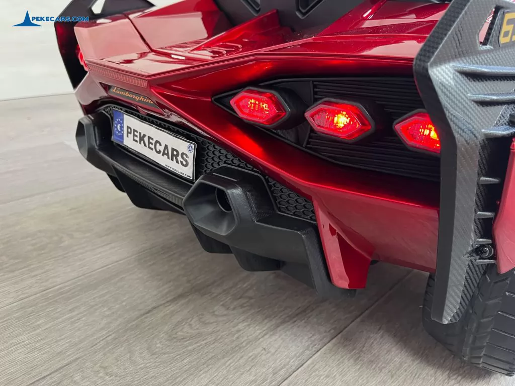 coches teledirigidos lamborghini sian 12v rojo vino