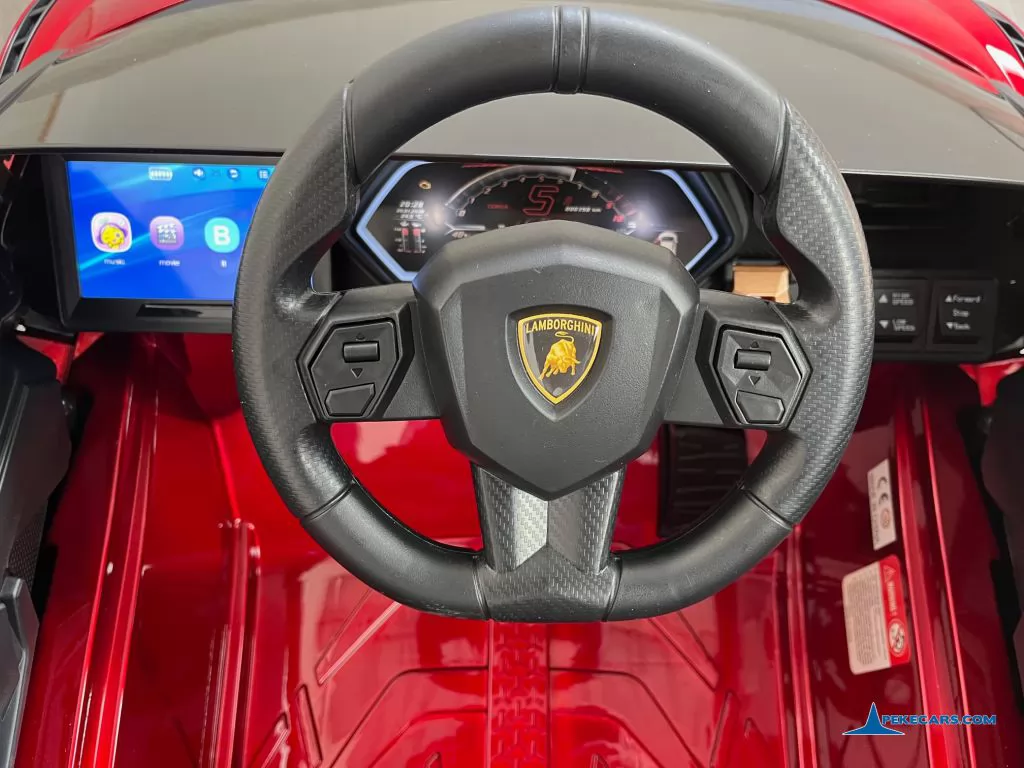 coches teledirigidos lamborghini sian 12v rojo vino