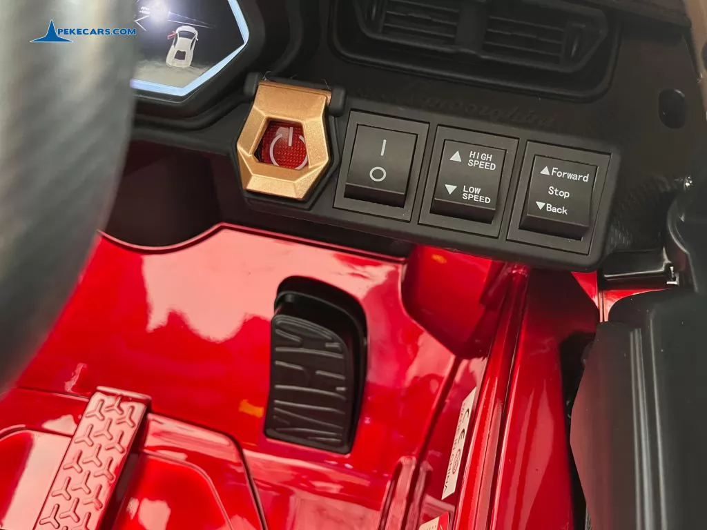 coches teledirigidos lamborghini sian 12v rojo vino