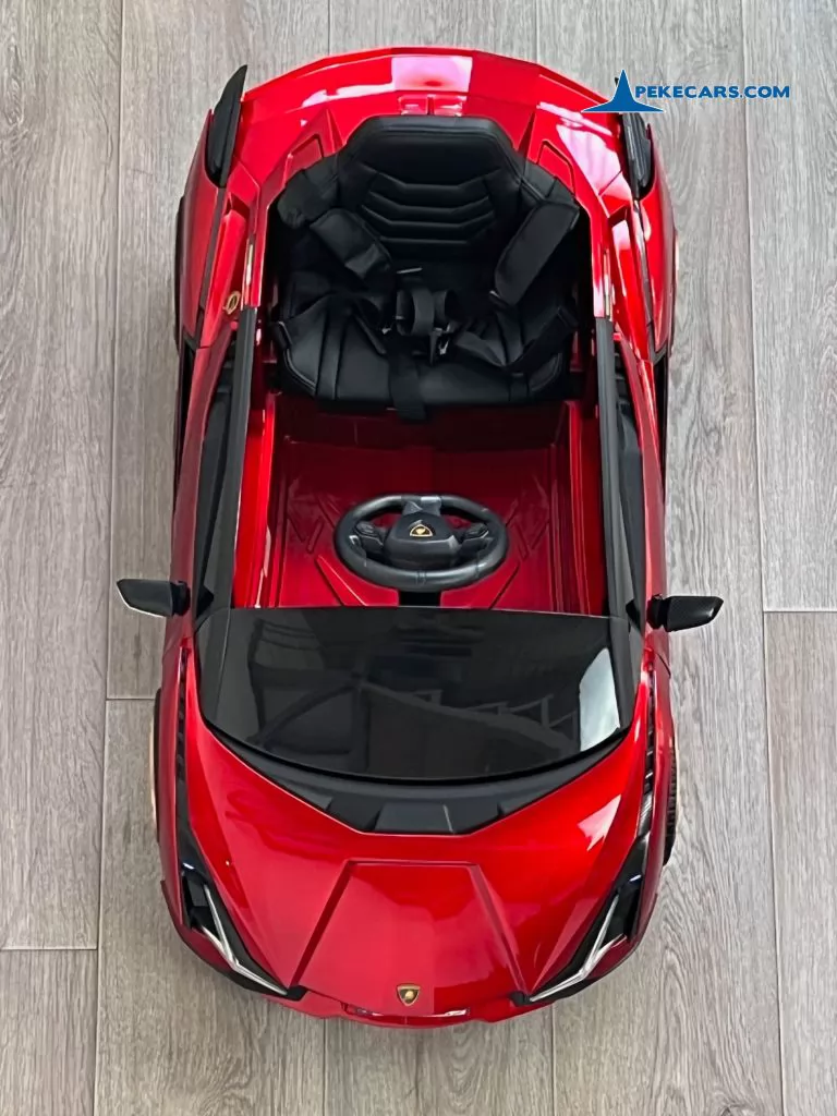 coches teledirigidos lamborghini sian 12v rojo vino