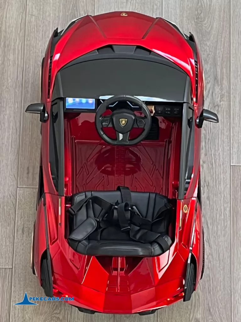 coches teledirigidos lamborghini sian 12v rojo vino