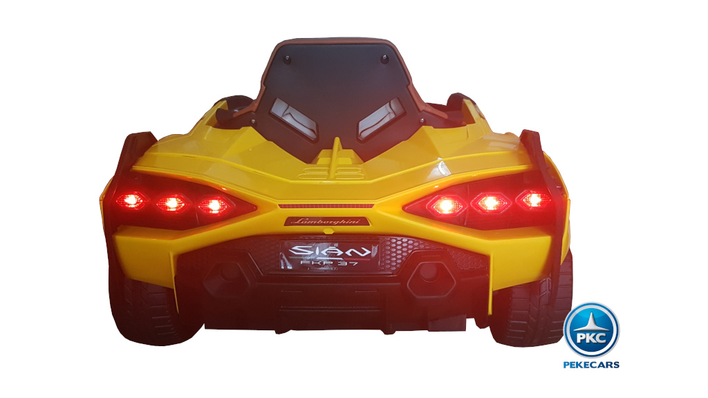 Lamborghini Sian 12V 2.4G Amarillo trasera