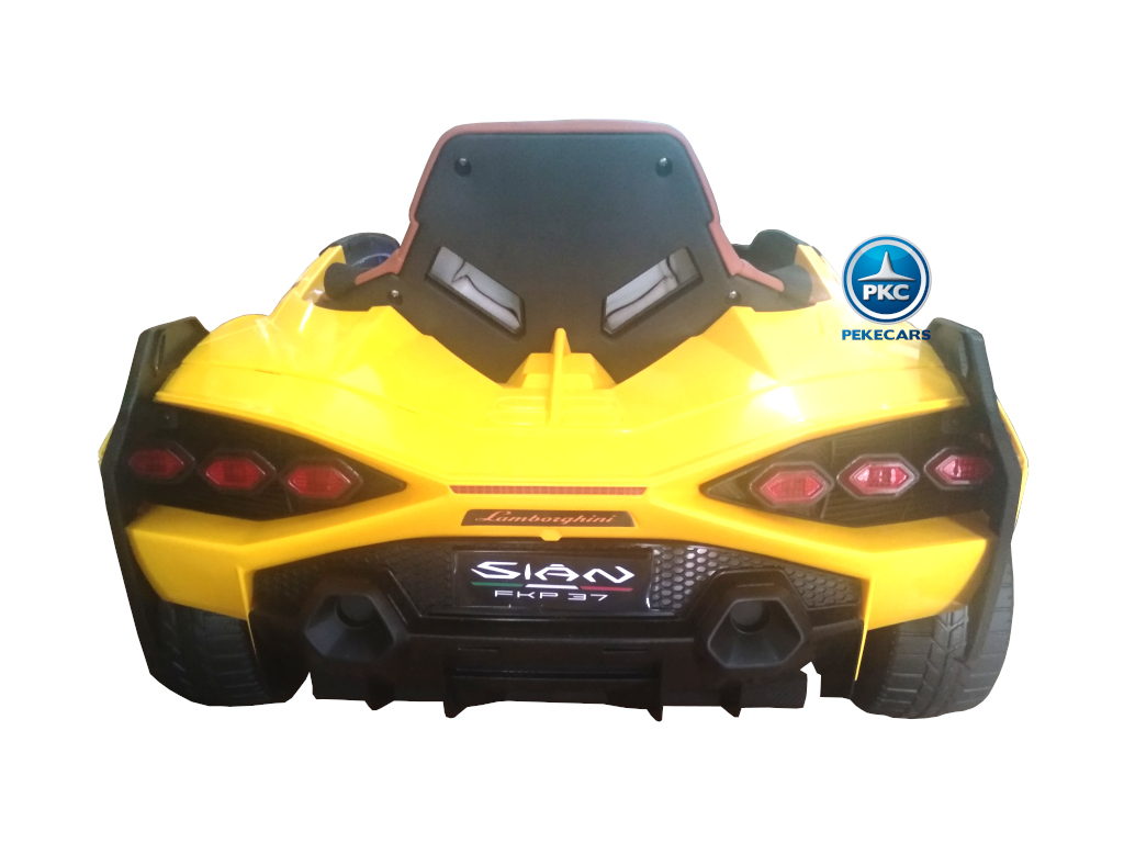 Lamborghini Sian 12V 2.4G Amarillo luces apagadas