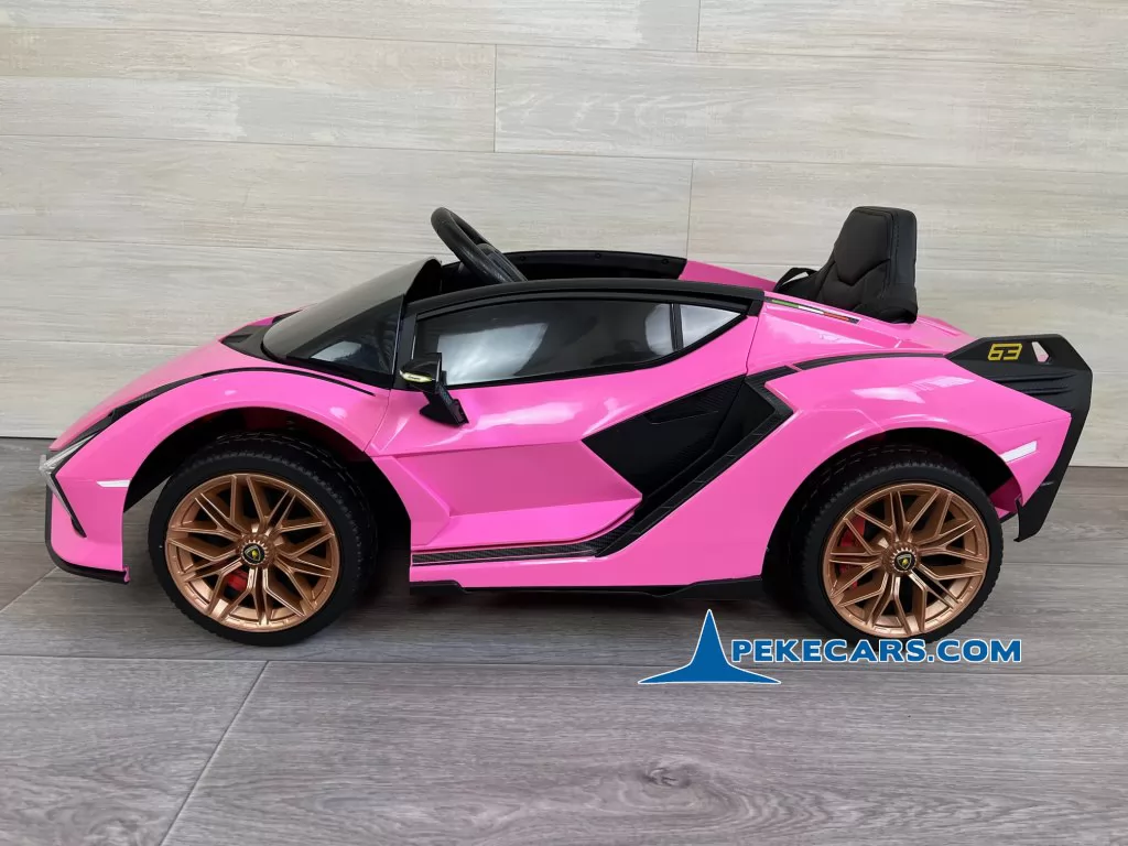 coches teledirigidos lamborghini sian 12v rosa