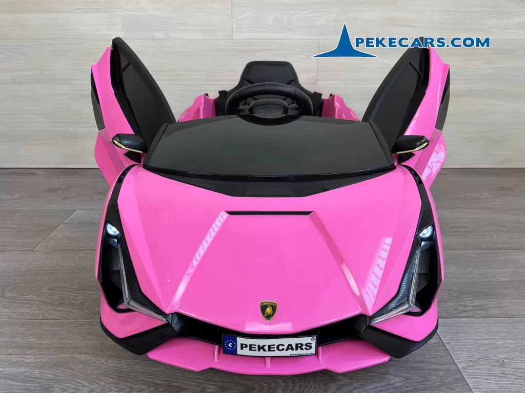 coches electricos para niños lamborghini sian 12v rosa