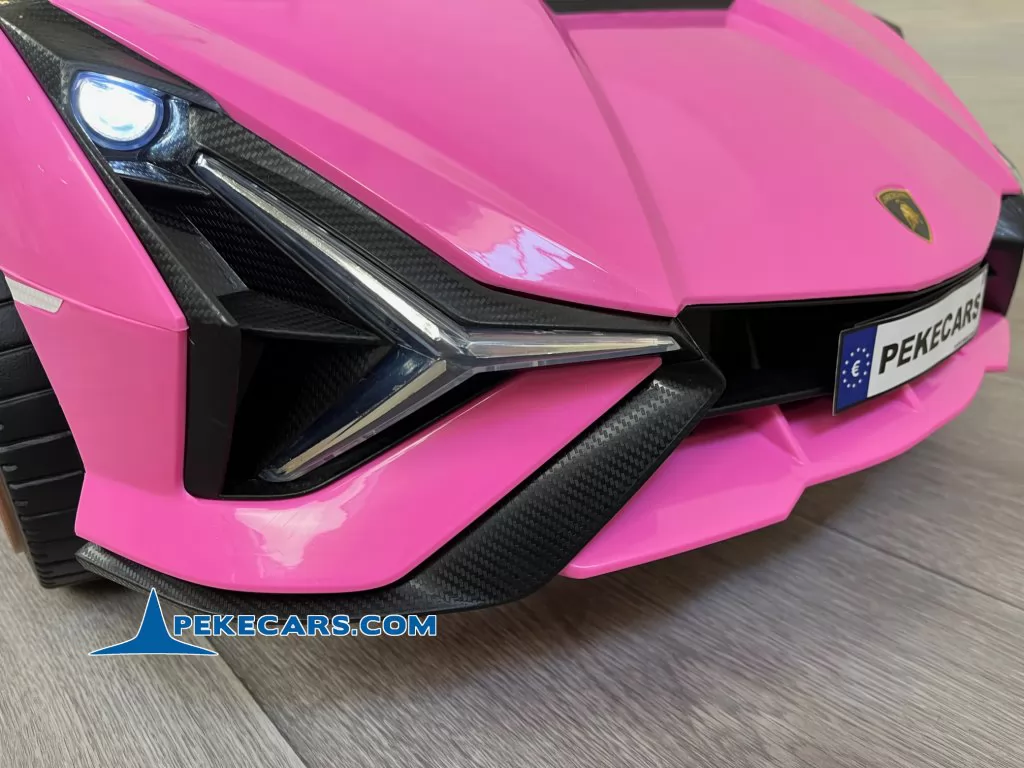 coches teledirigidos lamborghini sian 12v rosa