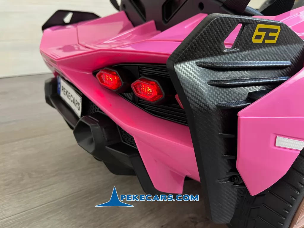 coche electrico niños lamborghini sian 12v rosa