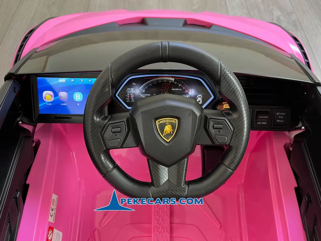 coches para niños lamborghini sian 12v rosa
