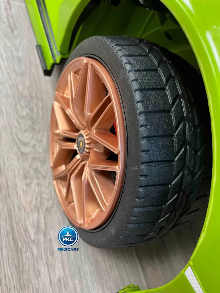 Lamborghini Sian 12V 2.4G Verde vista rueda delantera derecha