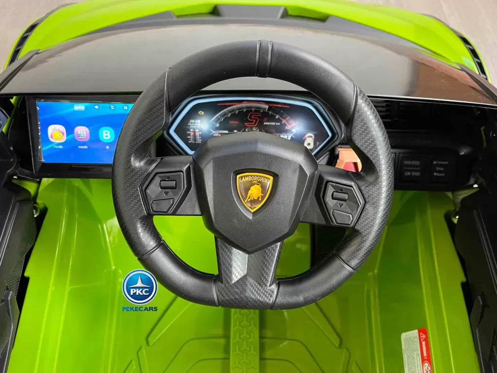 Lamborghini Sian 12V 2.4G Verde vista volante