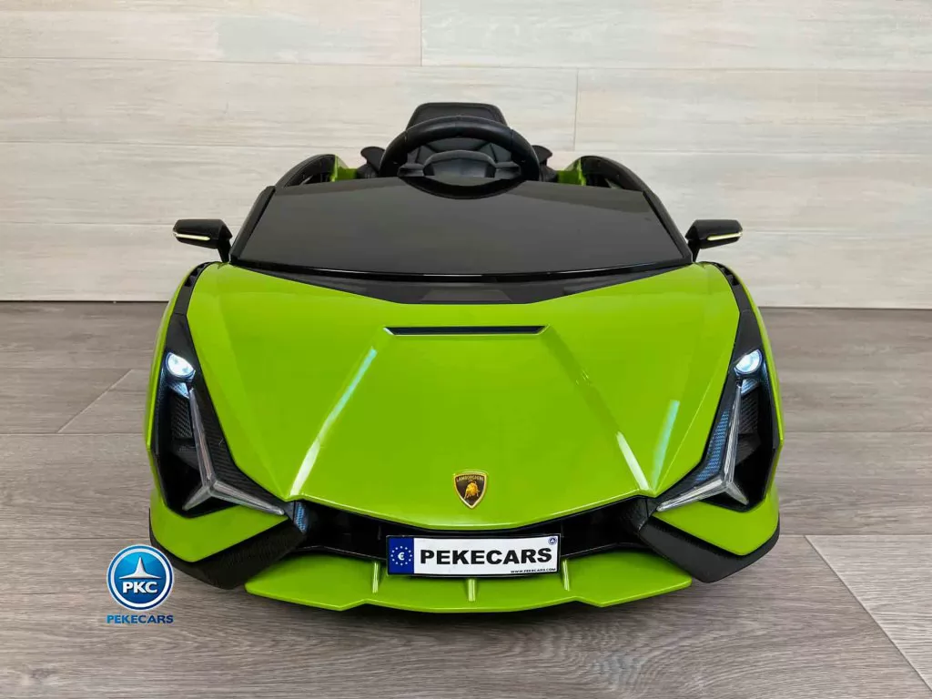 Lamborghini Sian 12V 2.4G Verde vista de frente