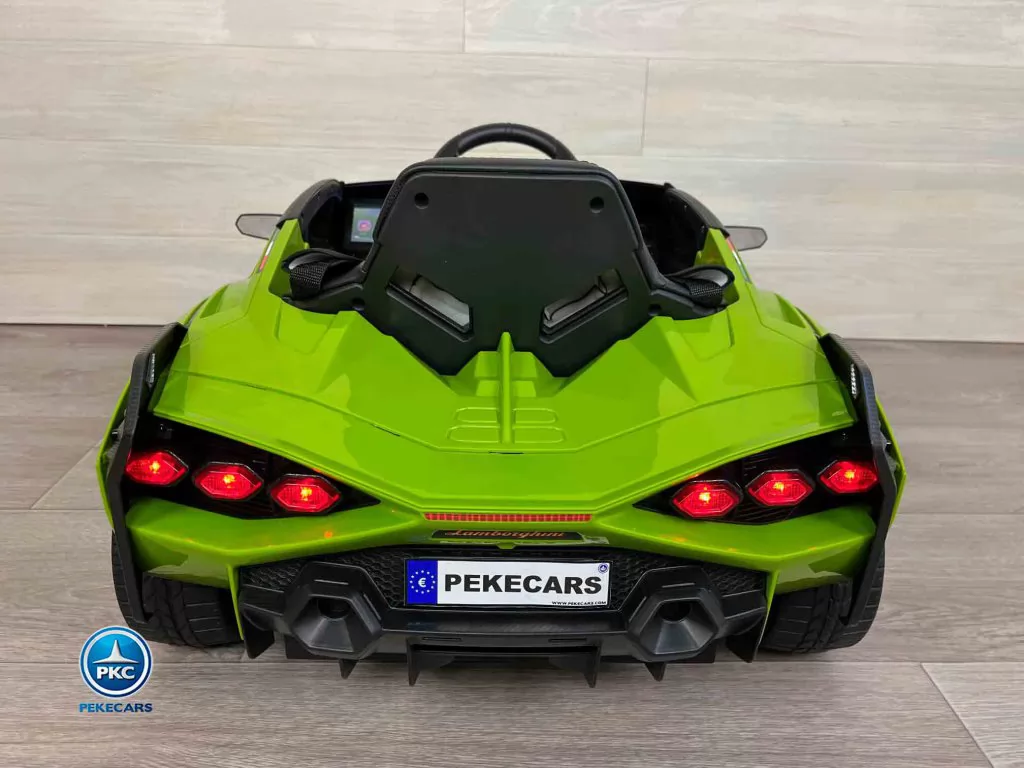 Lamborghini Sian 12V 2.4G Verde vista trasera