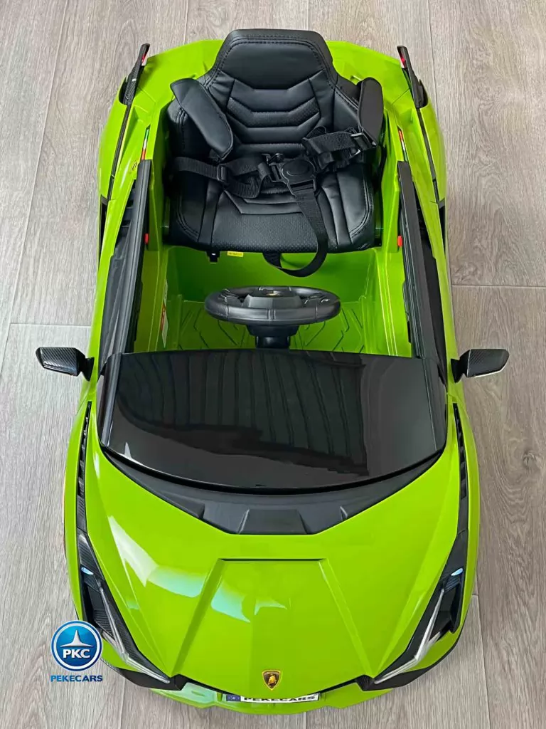 Lamborghini Sian 12V 2.4G Verde vista desde arriba