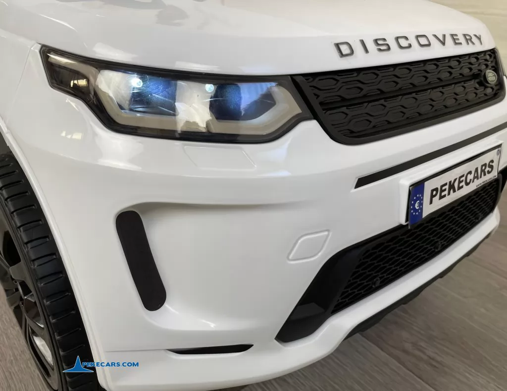 coches teledirigidos land rover discovery 12v blanco luz frontal