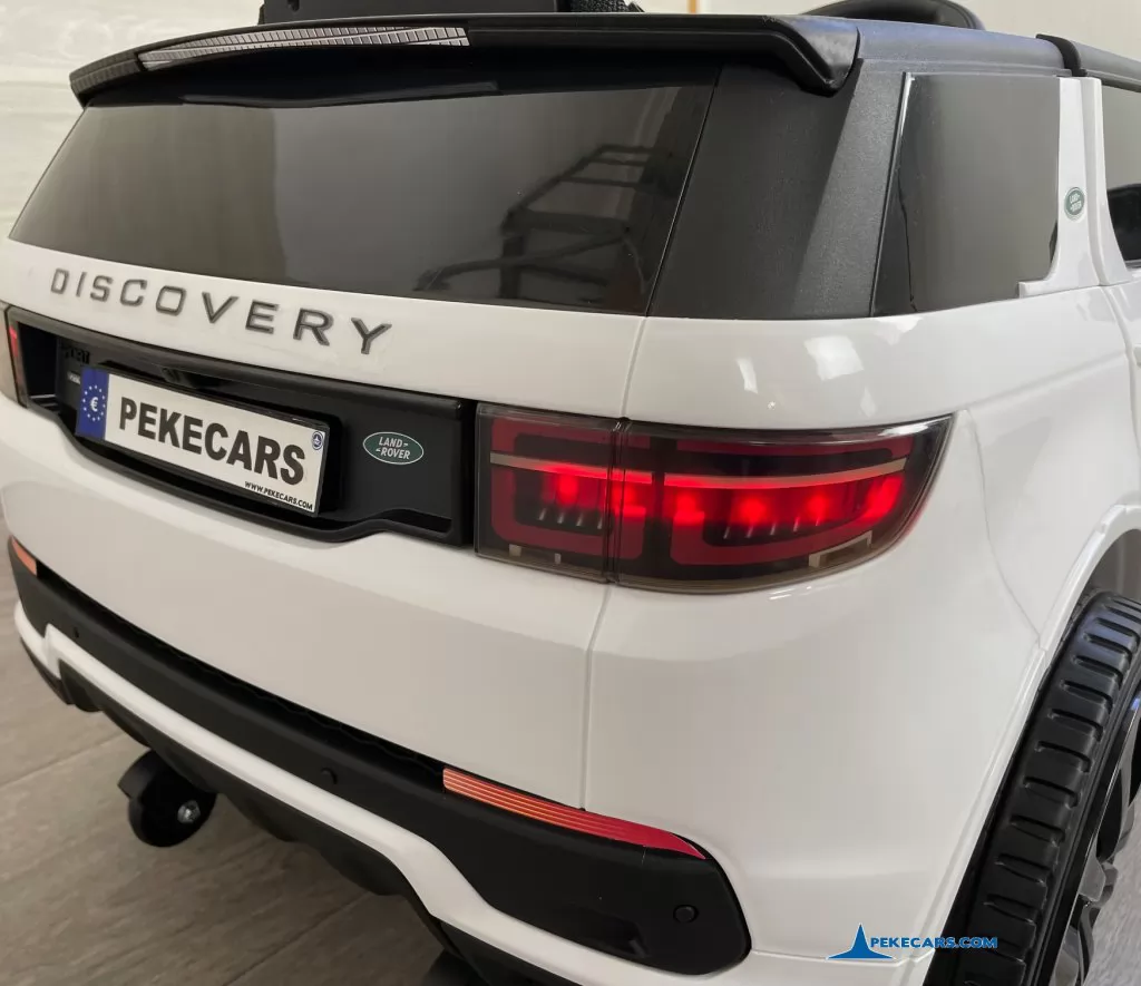 coches teledirigidos land rover discovery 12v blanco luces traseras