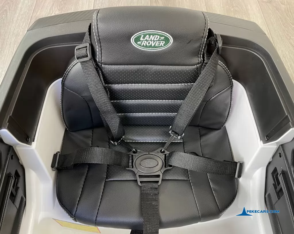 coches teledirigidos land rover discovery 12v blanco asiento