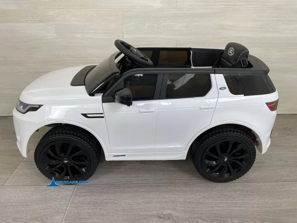 coches teledirigidos land rover discovery 12v blanco lateral