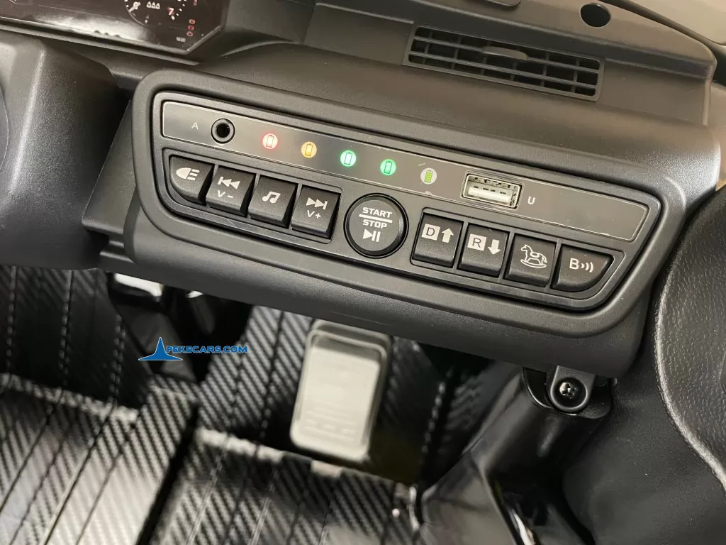 coches teledirigidos land rover discovery 12v negro metalizado panel control