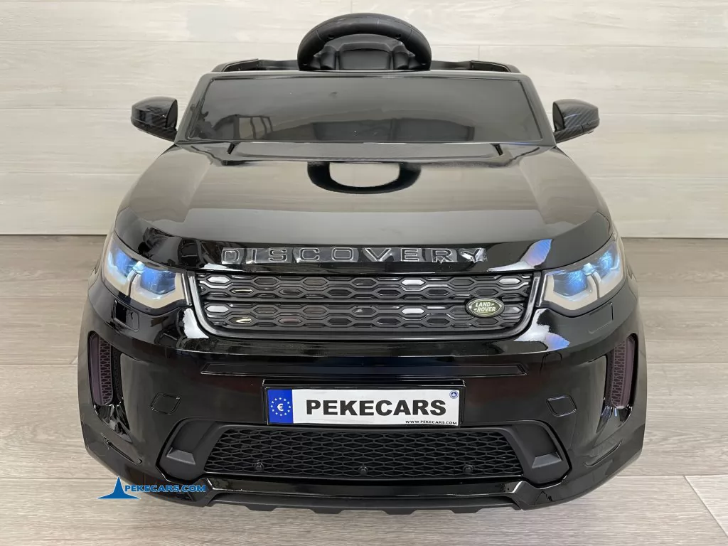 coches teledirigidos land rover discovery 12v negro metalizado vista frontal