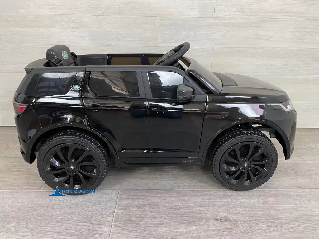 coches teledirigidos land rover discovery 12v negro metalizado vista lateral derecha
