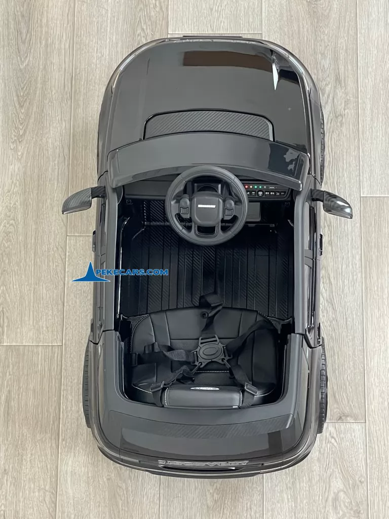 coches teledirigidos land rover discovery 12v negro metalizado vista arriba