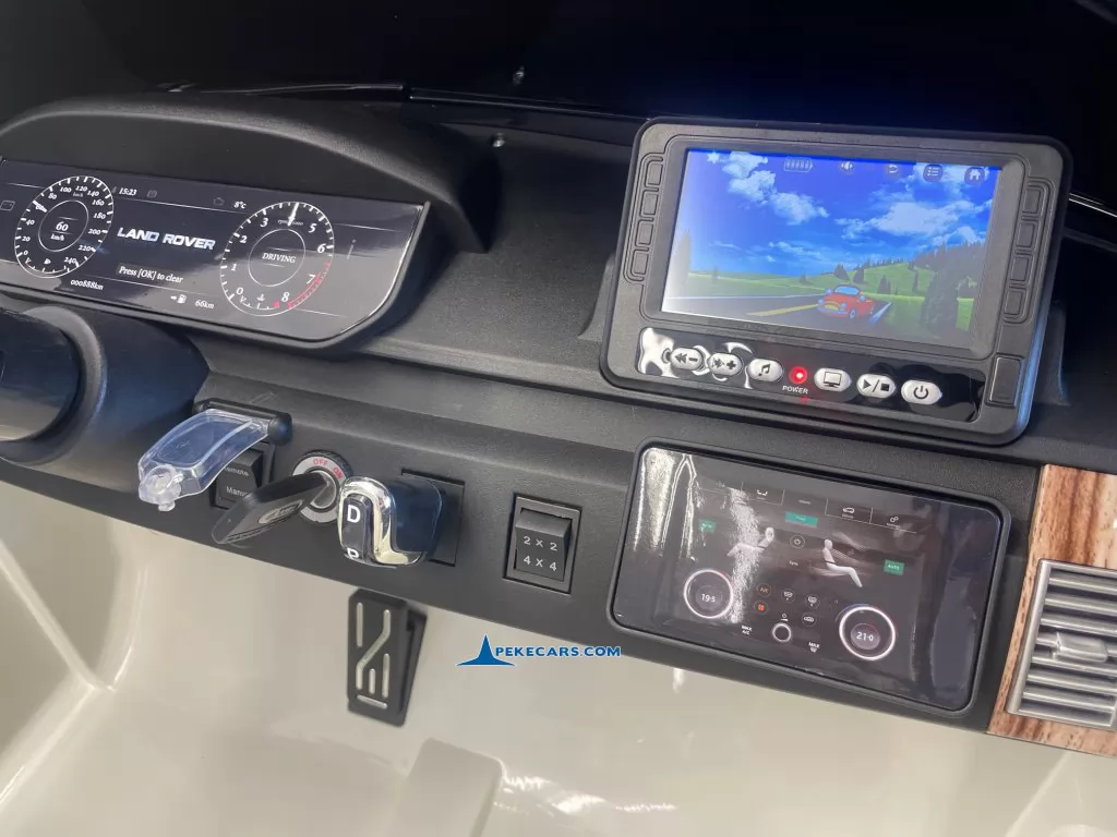 coches teledirigidos land rover vogue 12v blanco