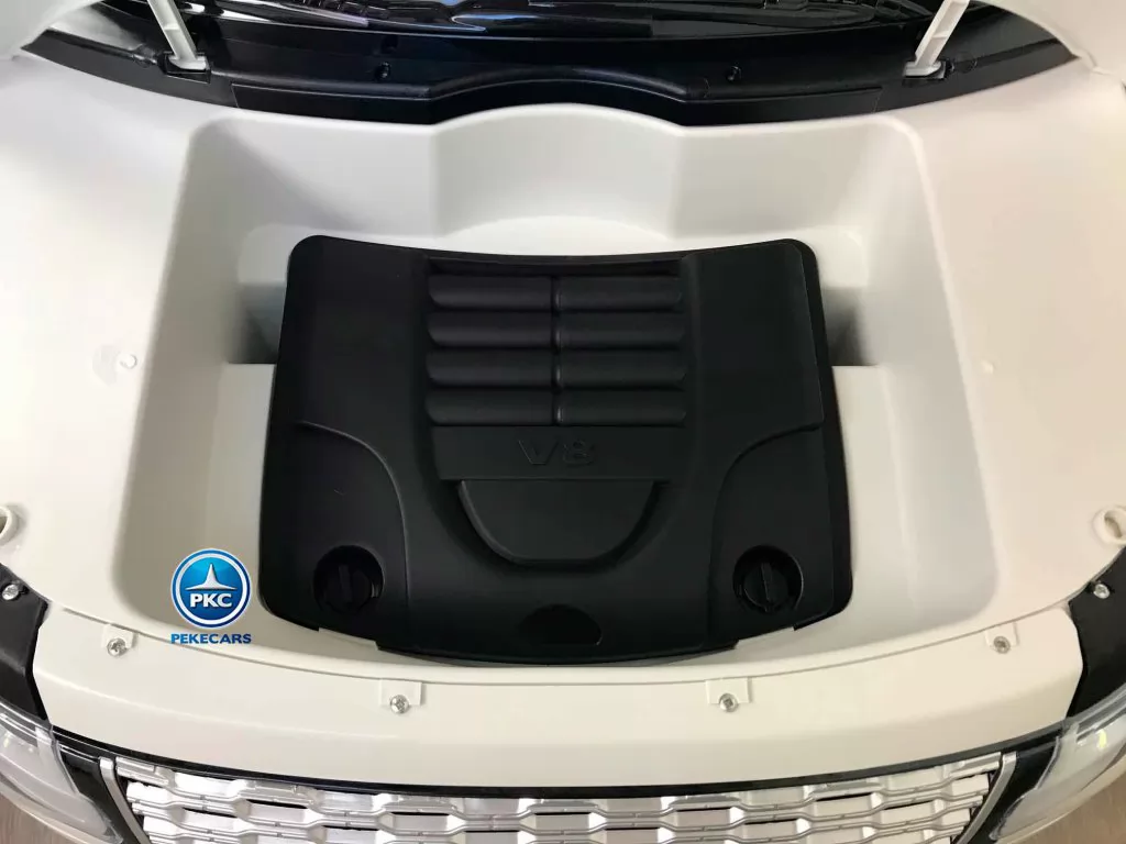 Land Rover Vogue 12V Blanco vista maletero delantero