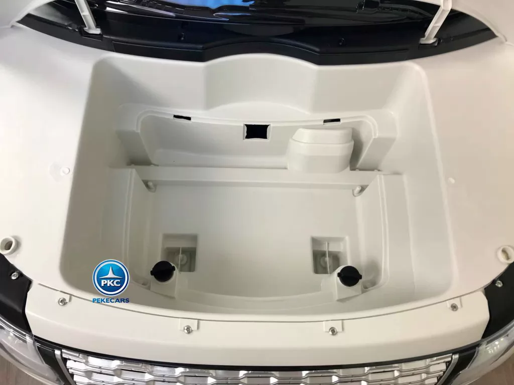 Land Rover Vogue 12V Blanco vista maletero delantero