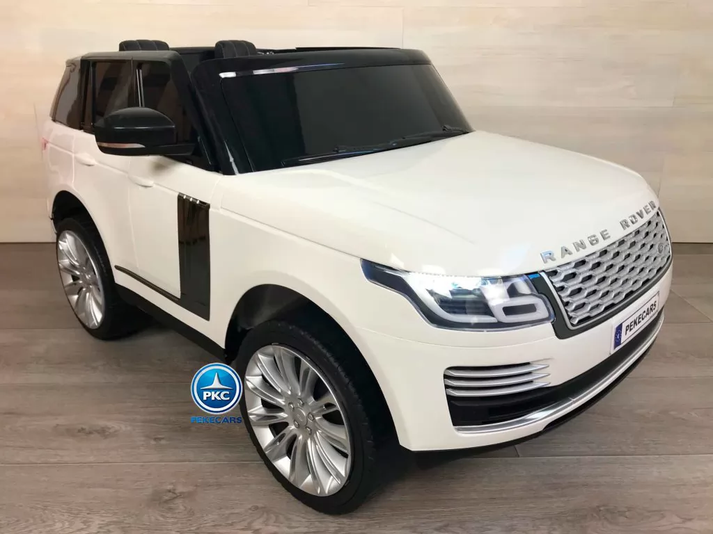 Land Rover Vogue 12V Blanco vista de lado