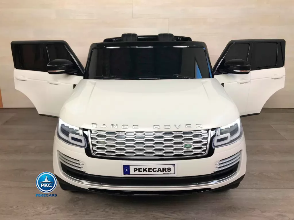 Land Rover Vogue 12V Blanco vista de frente puertas abiertas