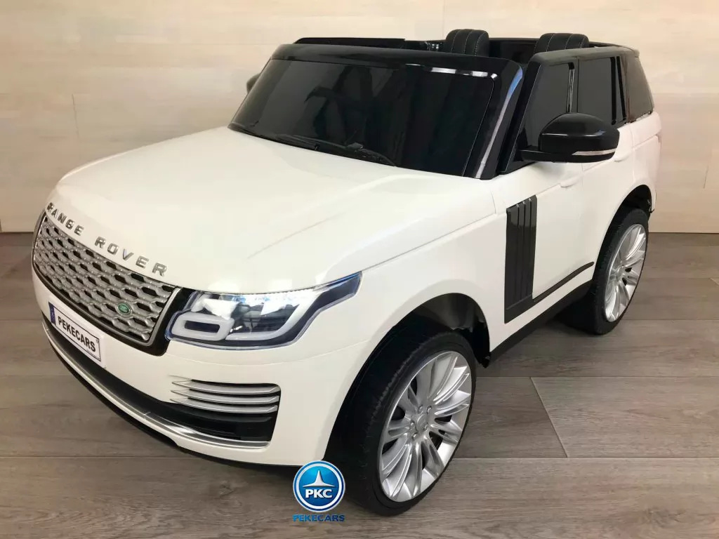 Land Rover Vogue 12V Blanco vista de lado