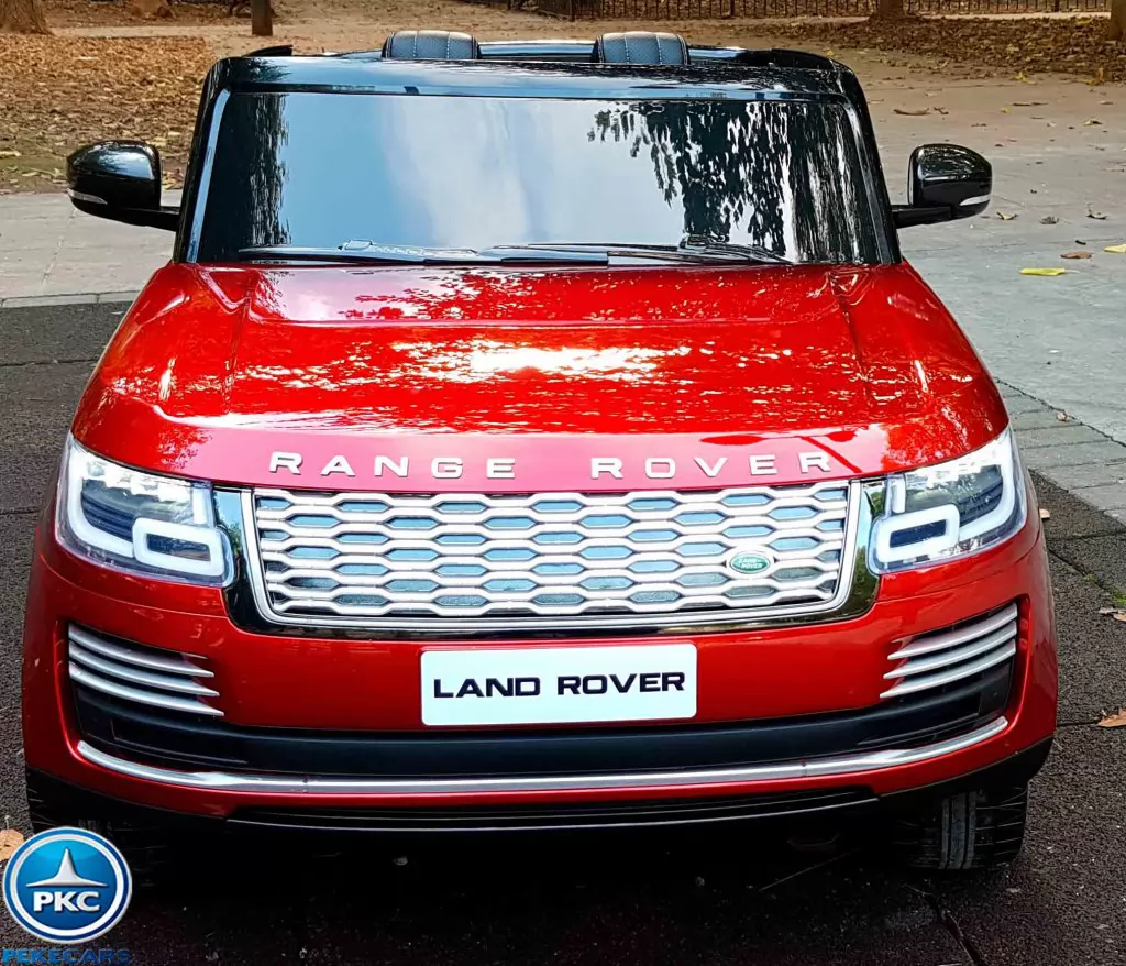 Land Rover Vogue 12V Rojo Metalizado vista de frente