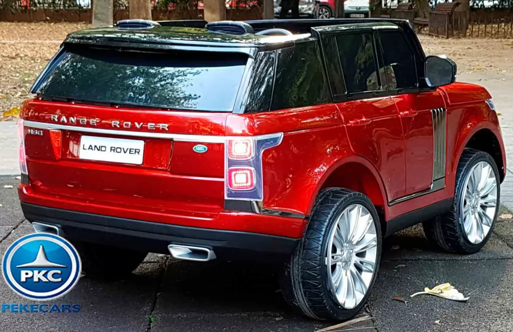 Land Rover Vogue 12V Rojo Metalizado vista de lado derecho