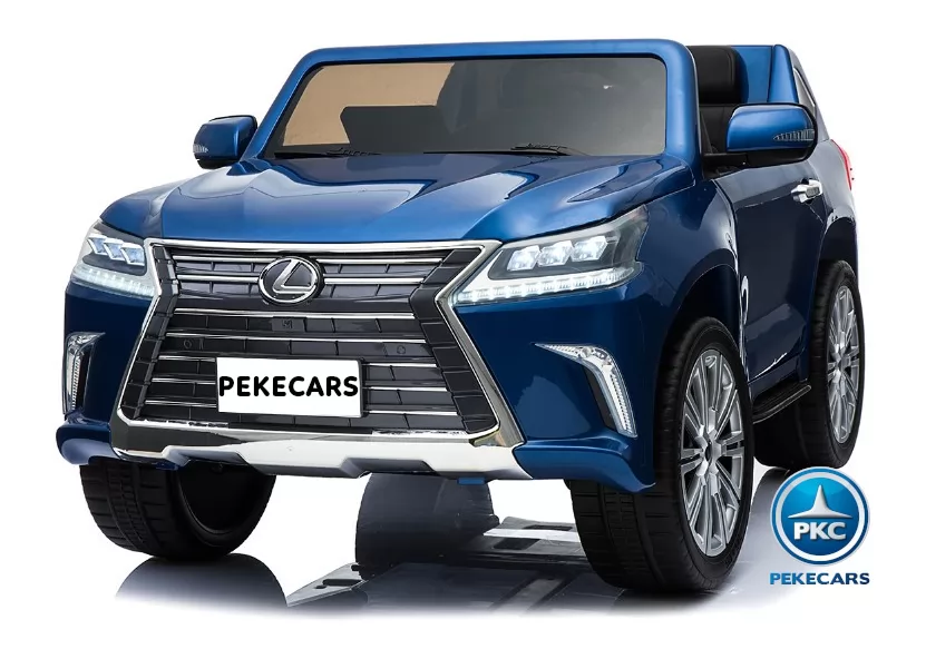 Coche electrico para niños Lexus 570 con MP4 Azul Metalizado vista principal
