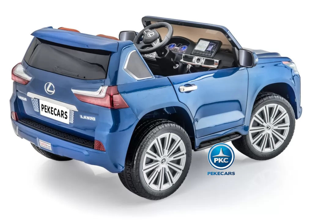 Coche electrico para niños Lexus 570 con MP4 Azul Metalizado
