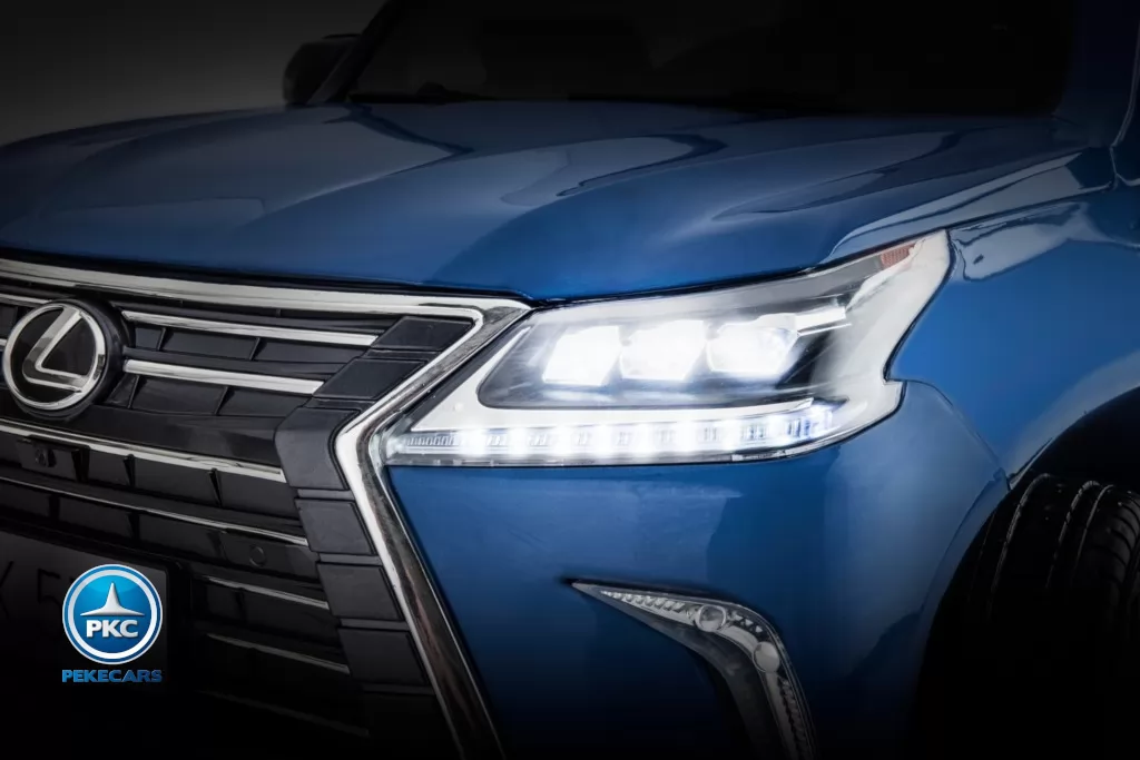 Coche electrico para niños Lexus 570 con MP4 Azul Metalizado