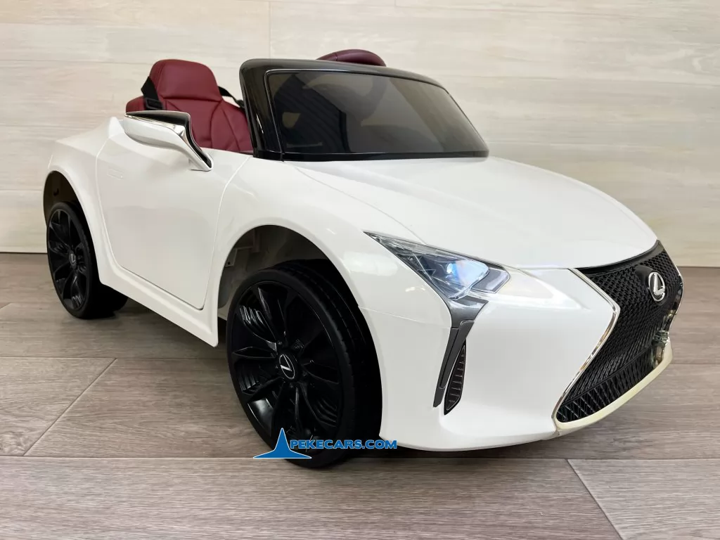 coches para niños lexus lc 500 12v blanco lado izquierdo