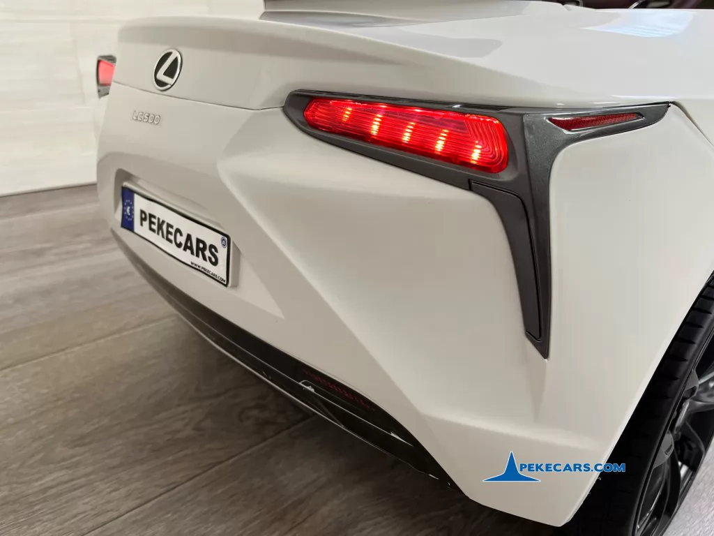coches electricos niños lexus lc 500 12v blanco luz freno