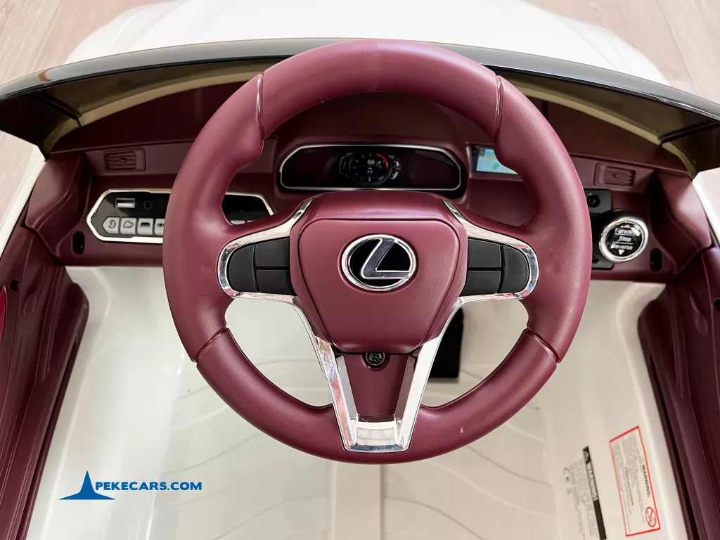lexus lc 500 12v blanco coches teledirigidos volante