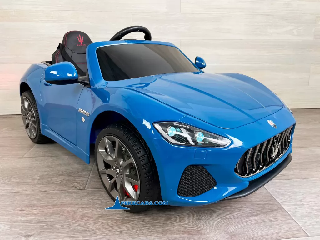 coches para niños maserati gc sport azul metalizado lateral izquierdo