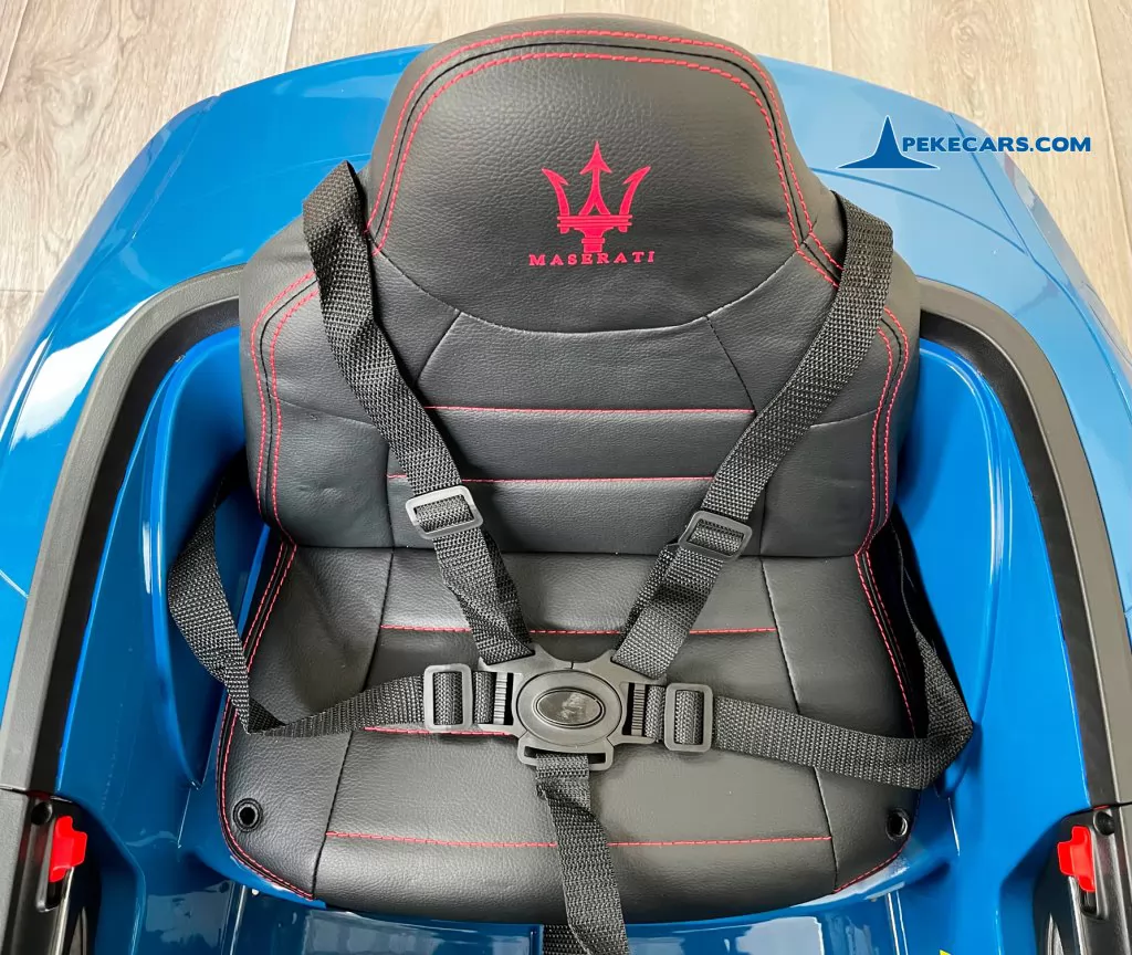 coches electricos niños maserati gc sport azul metalizado asiento