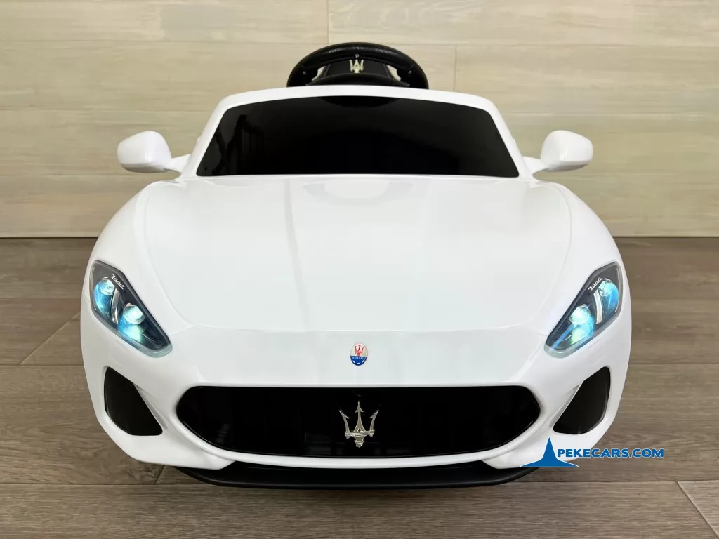 coches electricos niños maserati gc sport little blanco detalle frente
