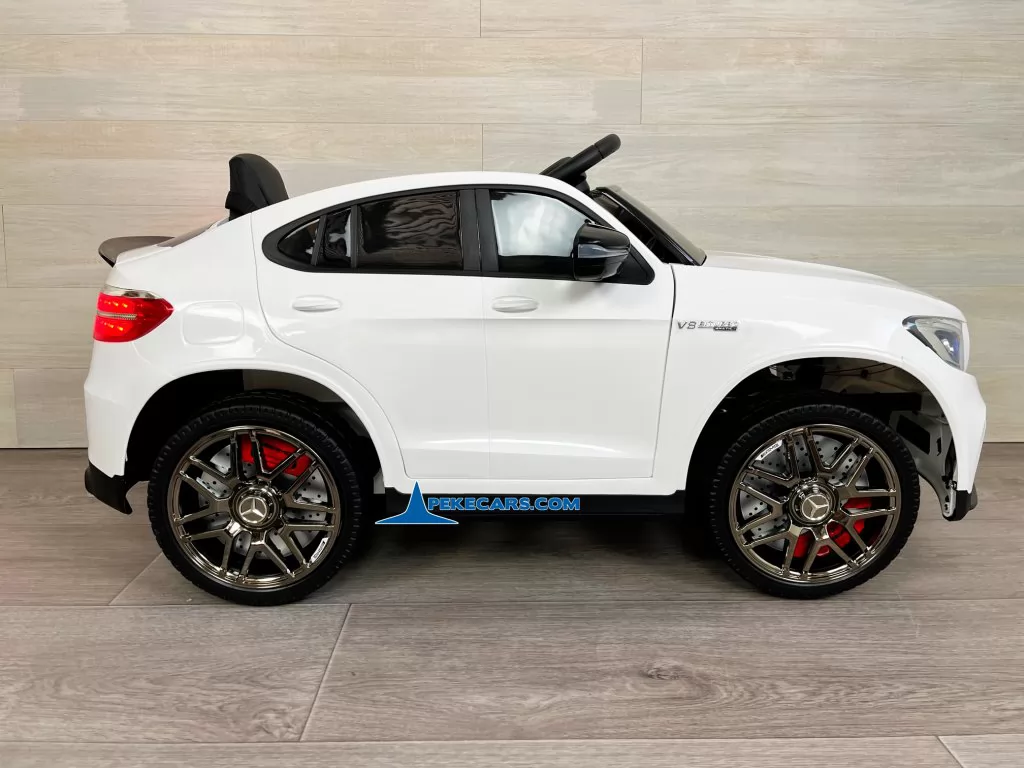 mercedes glc 63s mp4 blanco coches teledirigidos detalle lado izquierdo