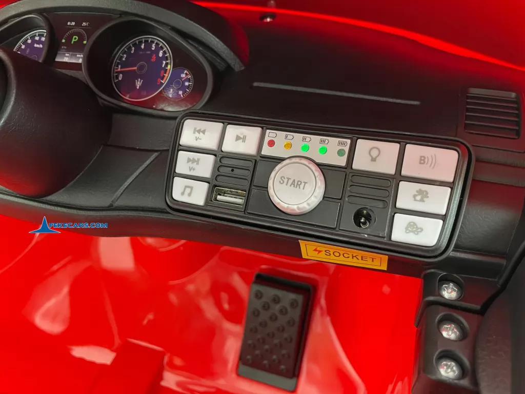 coches teledirigidos maserati gc sport little rojo panel de instrumentos