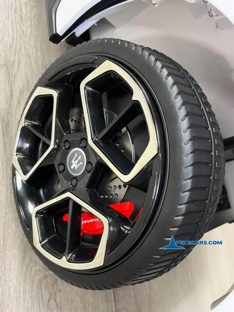 maserati mc20 2 plazas blanco coches para niños rueda